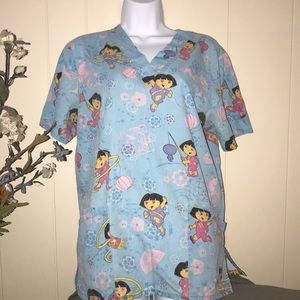 Dora the explorer scrub top